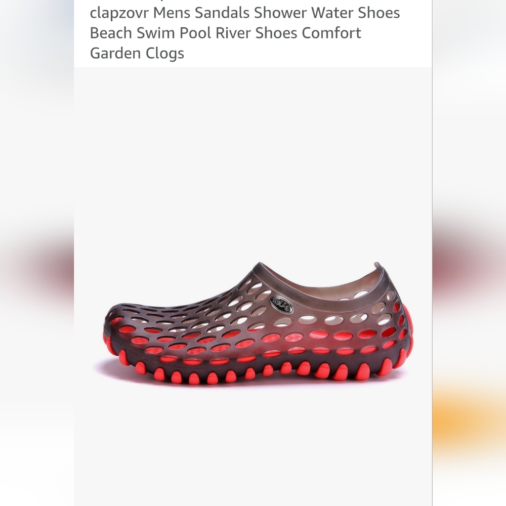 NEW MENS COMFORTABLE FLAT WATER SHOES SIZE 10 - Picture 6 of 9